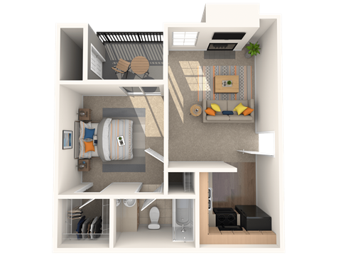 One Bedroom One Bath